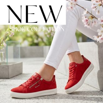 TAMARIS COMFORT platform talpas extra piros sneaker 