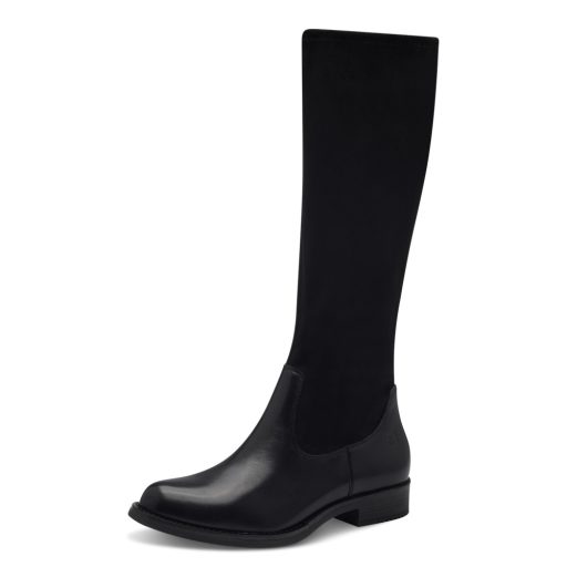 TAMARIS COMFORT hosszú szarú fekete elegáns csizma 