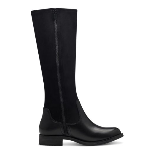 TAMARIS COMFORT hosszú szarú fekete elegáns csizma 