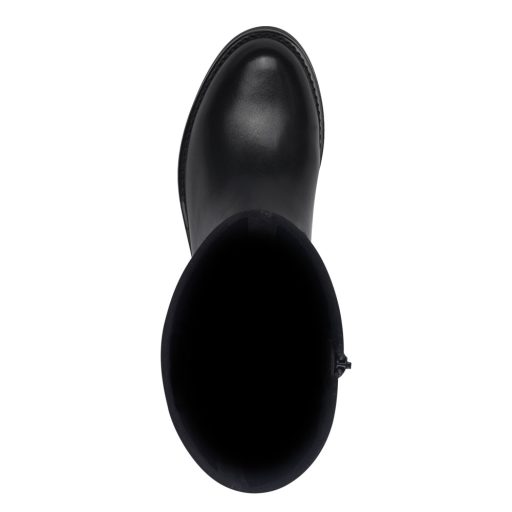 TAMARIS COMFORT hosszú szarú fekete elegáns csizma 