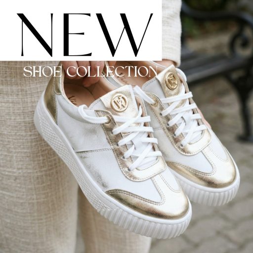 VIA ROMA platform talpas arany koptatott sneaker 