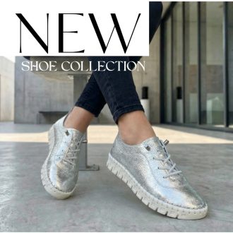 TUTTO BENE SCARPE enyhén emelt talpú ezüst sneaker 