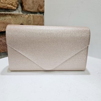 Alkalmi táska csillogó rosegold