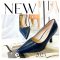 FRANCESCO MILANO PREMIUM meseszép sötétkék pumps