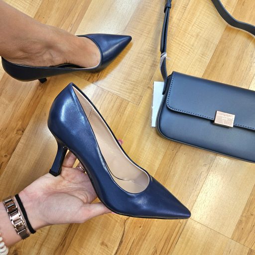 FRANCESCO MILANO PREMIUM meseszép sötétkék pumps