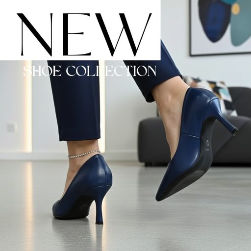 FRANCESCO MILANO PREMIUM meseszép sötétkék pumps