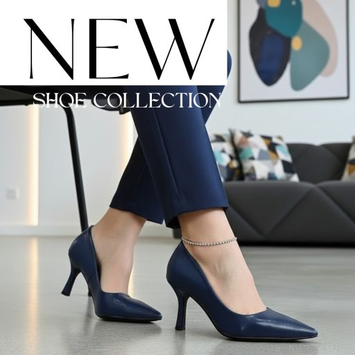 FRANCESCO MILANO PREMIUM meseszép sötétkék pumps