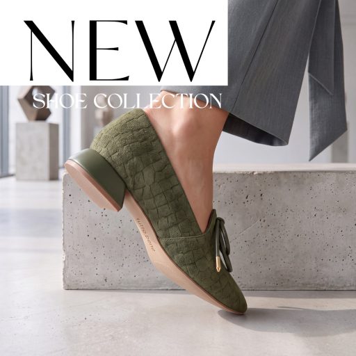 TUTTO BENE SCARPE extravagáns croco mintás olive félcipő 