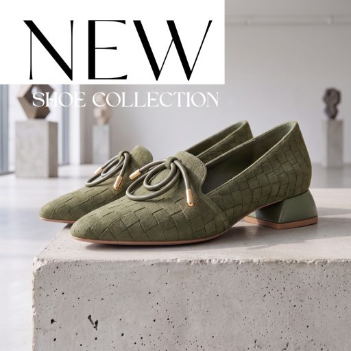 TUTTO BENE SCARPE extravagáns croco mintás olive félcipő 