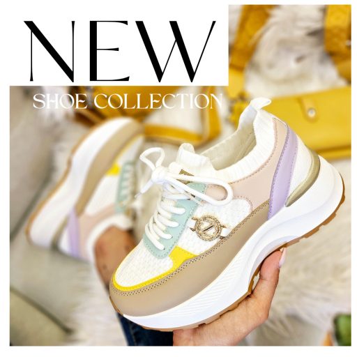 SMILE platform talpas multicolor sneaker 