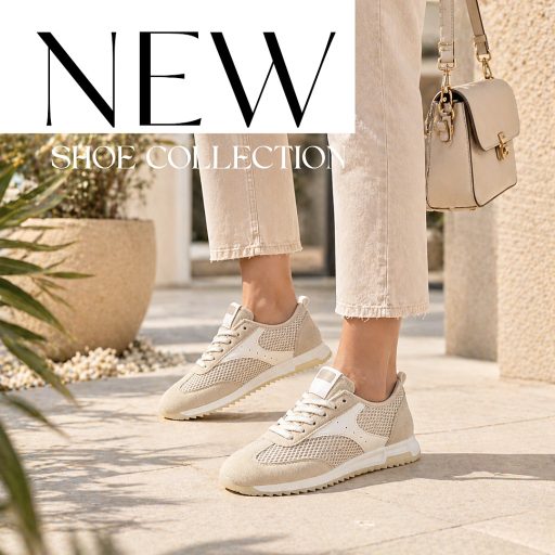 Bos áttetsző hálós bézs sneaker 