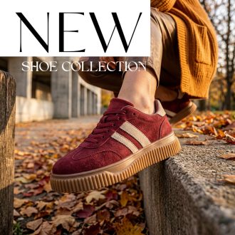 Sea vastag platform talpas trendi burgundi sneaker 