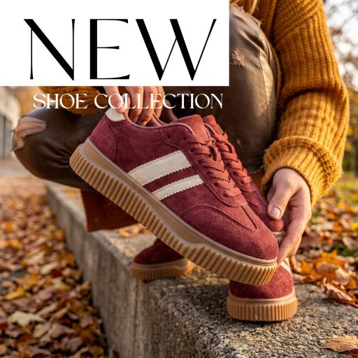Sea vastag platform talpas trendi burgundi sneaker 