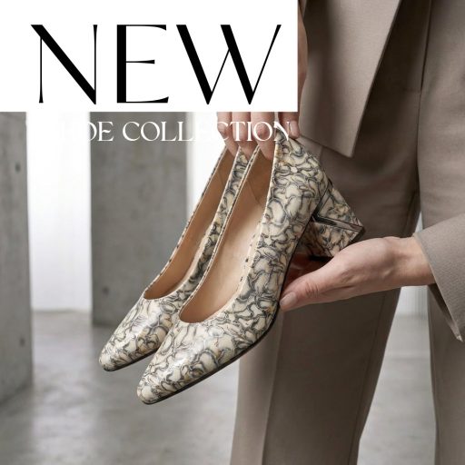 YOL kis sarkas mintás bézs pumps