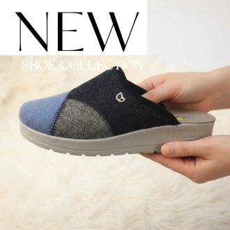 ECO BIO kényelmi kék melegpapucs 