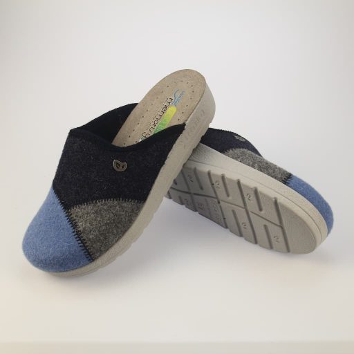 ECO BIO kényelmi kék melegpapucs 