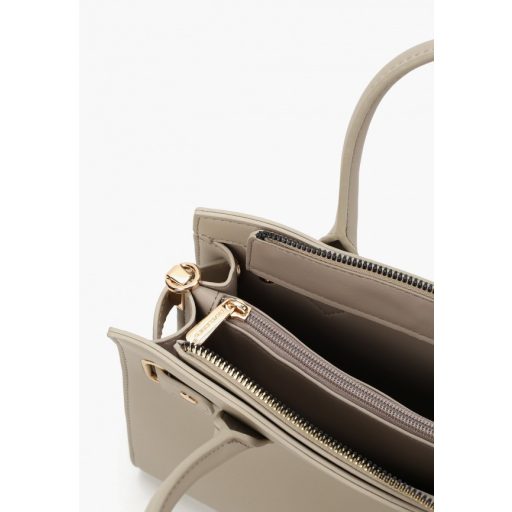 DAVID JONES kézi,- és oldaltáska elegáns taupe 