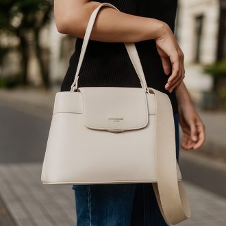 DAVID JONES kézi,- váll,- és oldaltáska csini púder 