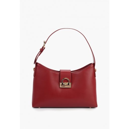 DAVID JONES váll,- és oldaltáska különleges csatos elegáns bordó