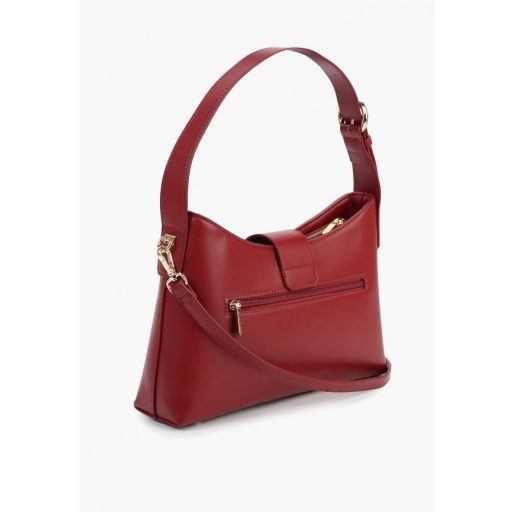 DAVID JONES váll,- és oldaltáska különleges csatos elegáns bordó