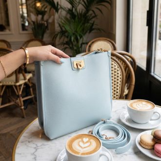 DAVID JONES váll,- és oldaltáska világoskék 