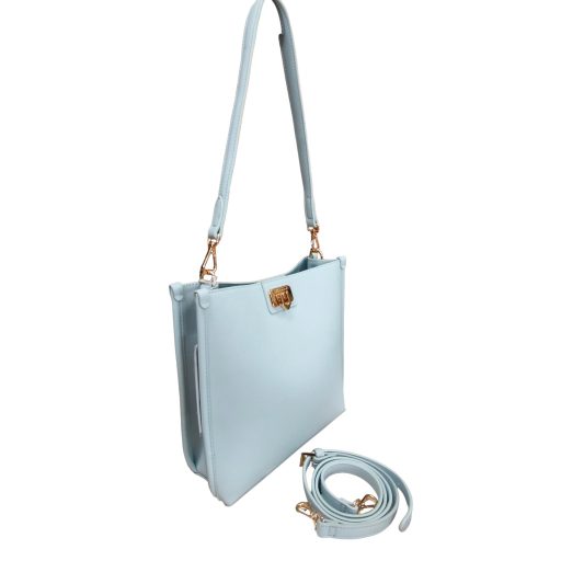 DAVID JONES váll,- és oldaltáska világoskék 