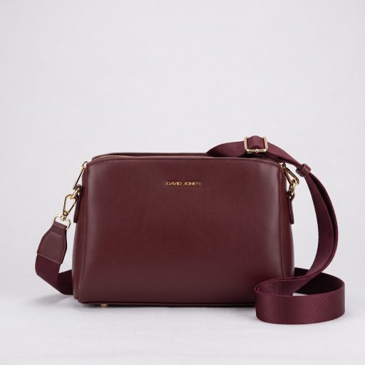 DAVID JONES váll,- és oldaltáska bordeaux 