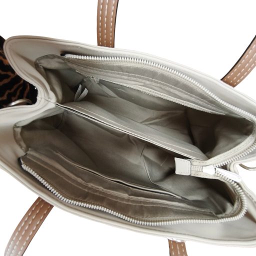 DAVID JONES kézi,- váll,- és oldaltáska barna öves bézs 