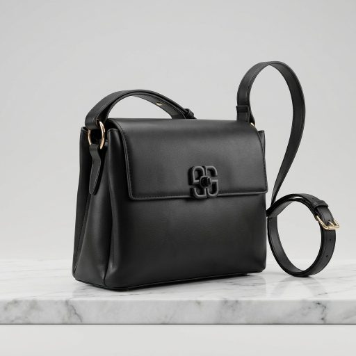 DAVID JONES váll,- és oldaltáska elegáns fekete 