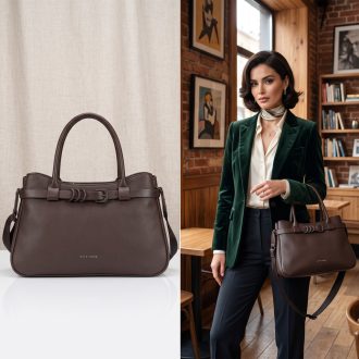   DAVID JONES kézi,- váll,- és oldaltáska öves sandalwoodbrown