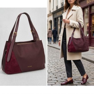 DAVID JONES válltáska bordeaux 