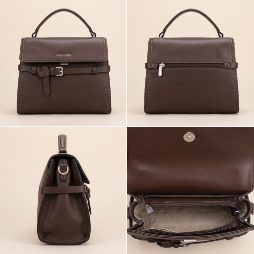 DAVID JONES kézi,- váll,- és oldaltáska kis méretű öves sandalwoodbrown 