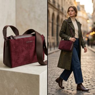 DAVID JONES váll,- és oldaltáska d.bordeaux 