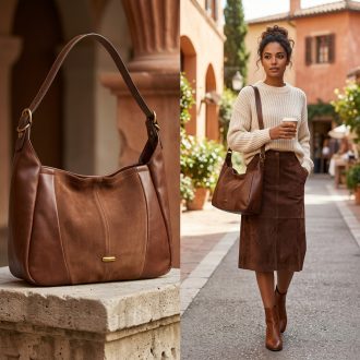 DAVID JONES váll,- és oldaltáska bőr red mud 