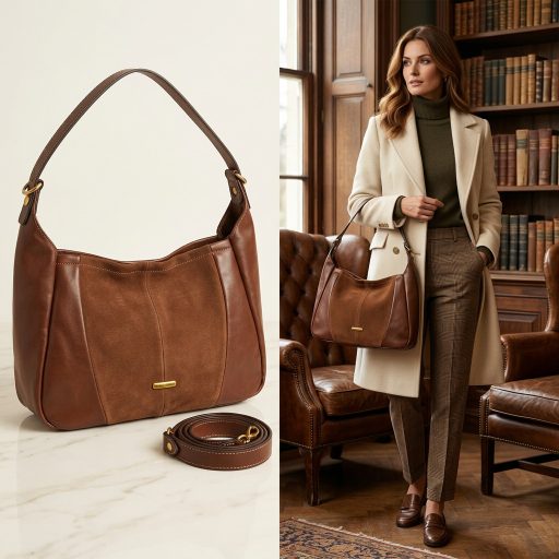 DAVID JONES váll,- és oldaltáska bőr red mud 
