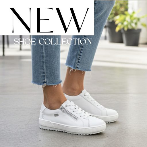 REMONTE TEX enyhén emelt talpú fehér bőr sneaker 