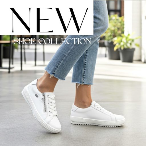 REMONTE TEX enyhén emelt talpú fehér bőr sneaker 