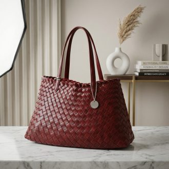 DIANA&CO válltáska fonott bordó