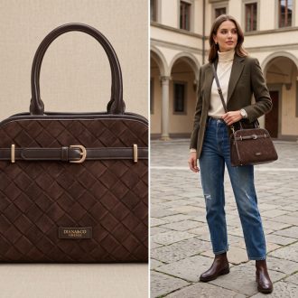   DIANA&CO kézi,- váll,- és oldaltáska különleges coffee 