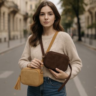 DIANA&CO oldaltáska kis méretű velúr 