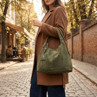 DIANA&CO váll,- és oldaltáska olivazöld