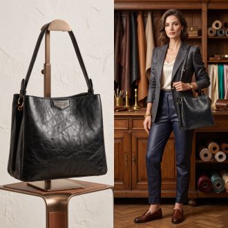 DIANA&CO váll,- és oldaltáska magasfényű fekete 