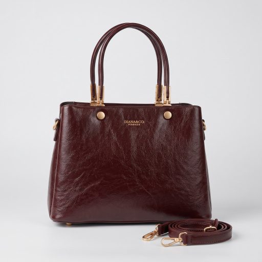DIANA&CO kézi,- váll,- és oldaltáska elegáns bordeaux 