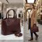 DIANA&CO kézi,- váll,- és oldaltáska elegáns bordeaux 