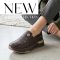 TUTTO BENE SCARPE vastag platform talpas kígyómintás barna slip-on 
