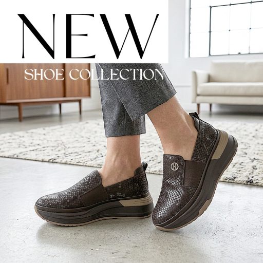 TUTTO BENE SCARPE vastag platform talpas kígyómintás barna slip-on 