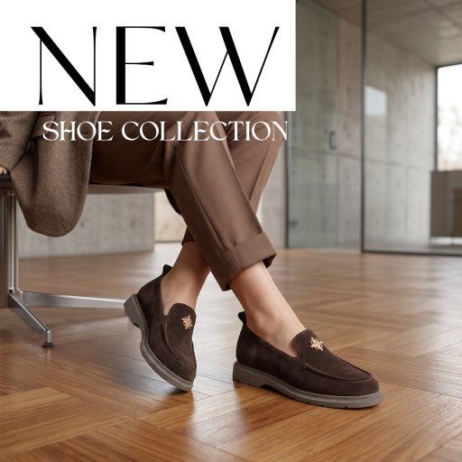 TUTTO BENE SCARPE arany díszes velúrbőr mocca slip-on 