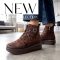 TUTTO BENE SCARPE platform talpas puha béléses croco mintás barna bőr bokacsizma 