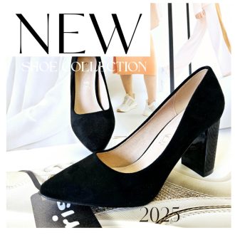 Sea vastag sarkú fekete pumps