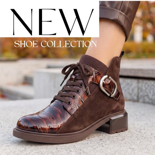 TUTTO BENE SCARPE lakk betétes velúrbőr fűzős bokacsizma 